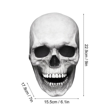 Halloween Mask Movable Jaw Full Head Skull Mask Halloween Decoration Horror Scary Mask Cosplay Party Decor 2023 Skull Helmet