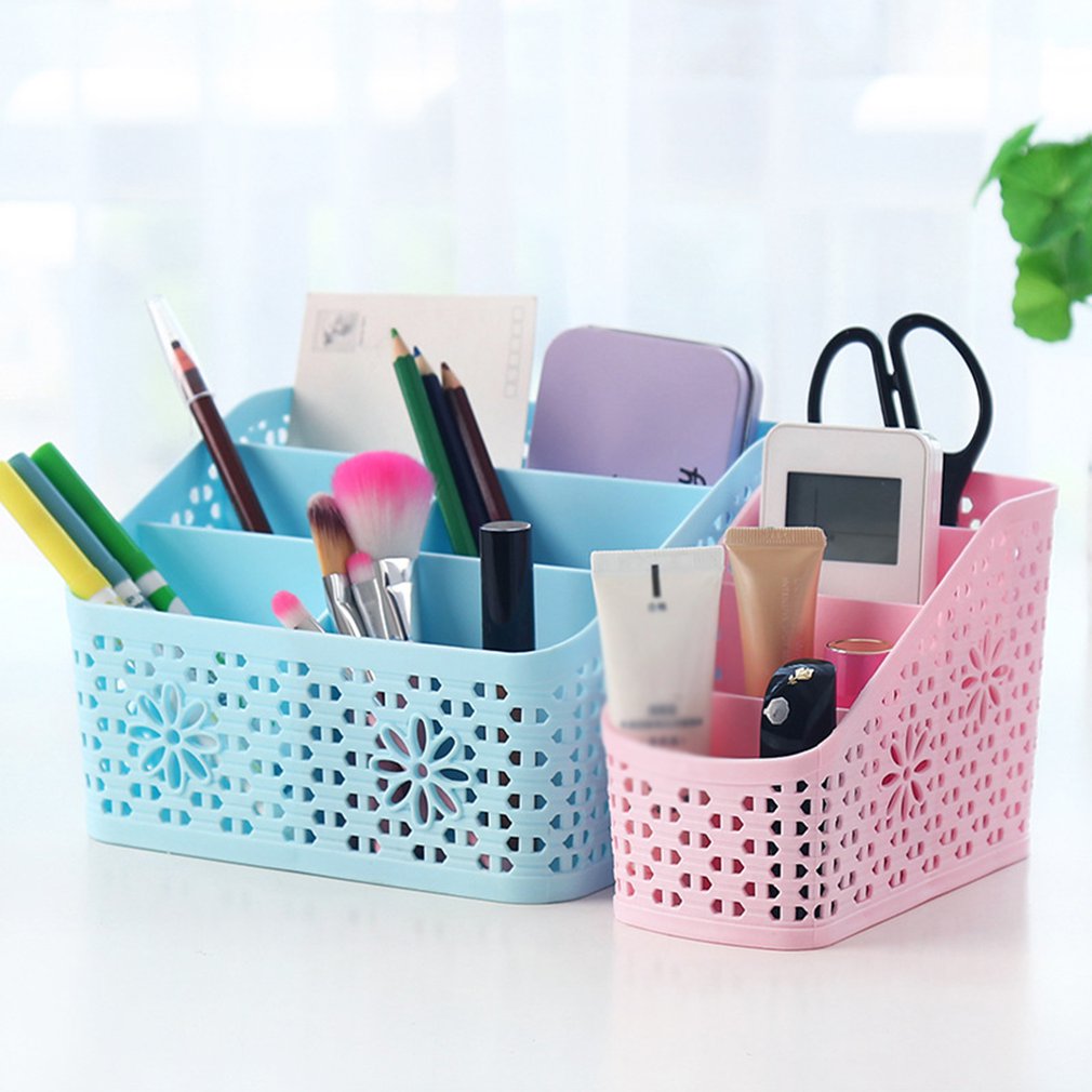 WBBOOMING Makeup Organizer Box for Cosmetics Desk Office Storage Skincare Case Lipstick Case Sundries Jewelry Organizer Box