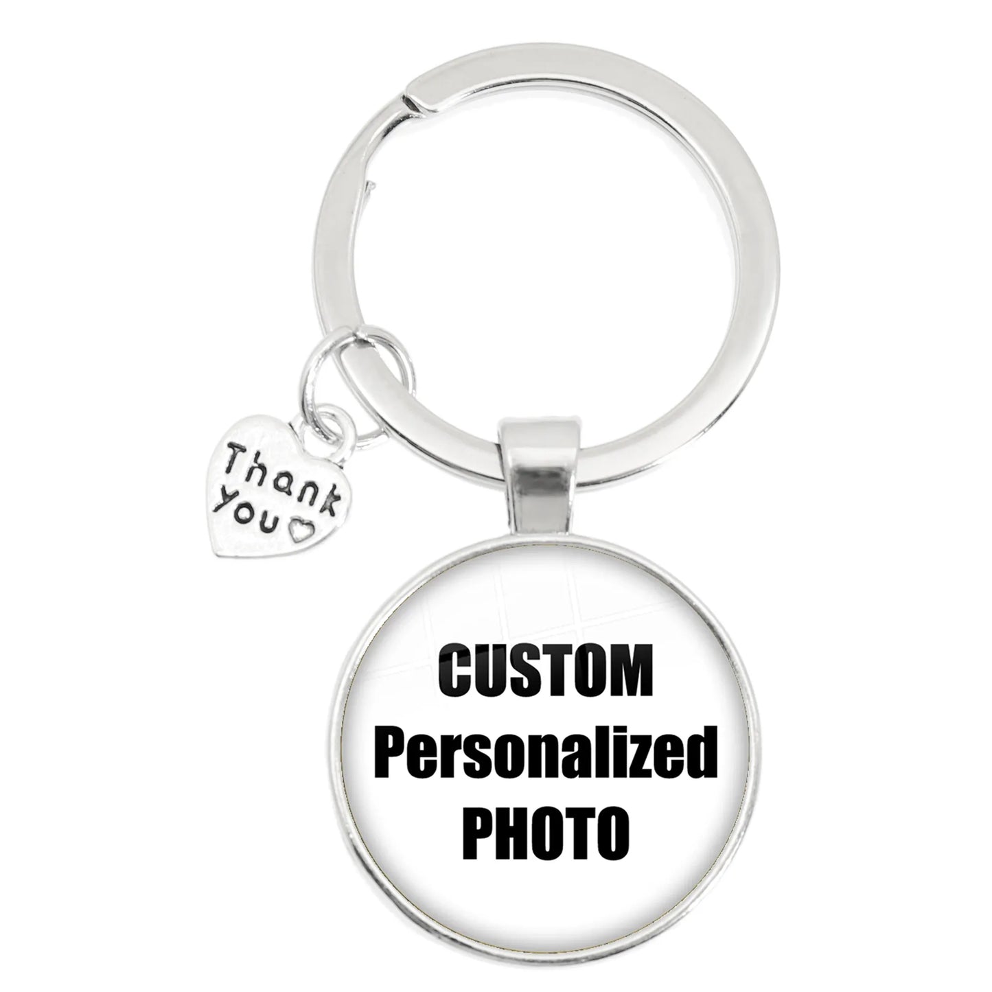 Personalized Custom Keychain Photo Mum Dad Baby Children Grandpa Parents Custom Designed Photo for Family Anniversary