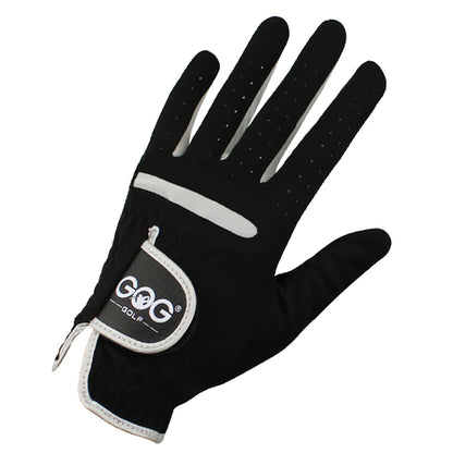 1 Pcs Mens Golf Glove Micro Soft Fiber Color Black Golf Gloves Men Left/Right Hand Non-Slip Drop Ship