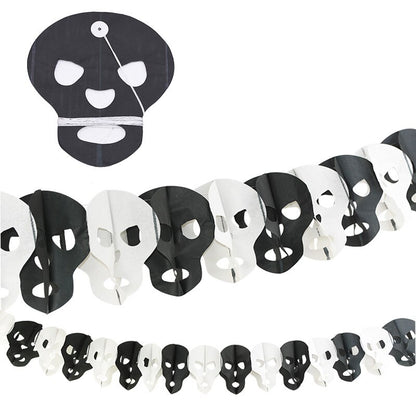 3Meter Halloween Hanging Garland Bunting Bat Pumpkin Ghosts Spider Paper Banner Halloween Party Decorations Horror Props