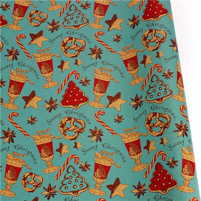 10pcs 50x70cm Christmas Packing Paper Retro Style Kraft Paper Christmas Hom