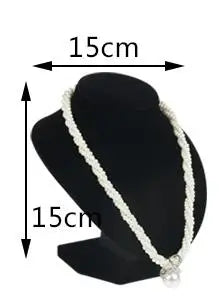 Model Bust Show Exhibitor 6 Options Black Velvet Jewelry Display Necklace Pendants Mannequin Jewelry Stand Organizer