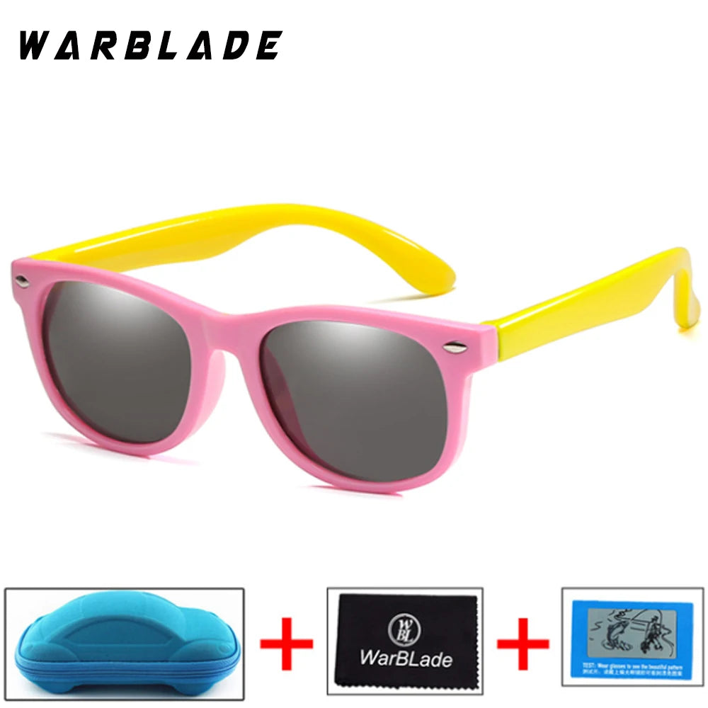 New Kids Polarized Sunglasses Children Boys Girl Sun Glasses Silicone Safety Glasses UV400 Eyewear Baby Shades Oculos With Boxes