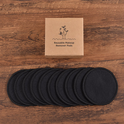 Cotton Demaquillant 10Pcs Bamboo Makeup Remover Reusable Cotton Pads Washable Rounds Clean Facial Cotton Reusable Makeup Tools