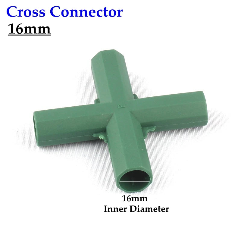2pcs 11 16mm Plastic Gardening Pillar Connectors Vegetable Climbing Plants Brackets Trellis Awnings Pipe Pole Connect Joints