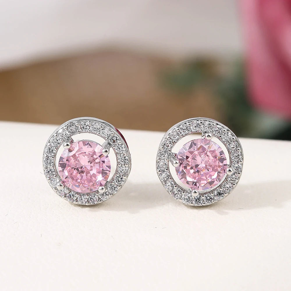 Nigerian Water Drop Cubic Zirconia Wedding Jewelry Sets Inlay Luxury Crystal Bridal Jewelry Set for Bridesmaids AS099