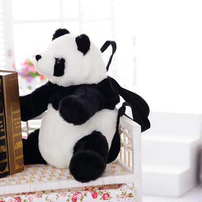 Panda Backpacks Stuffed Animal Bag Girls Boys Plush Adjustable Schoolbags Kindergarten Plush Backpack Toys Children