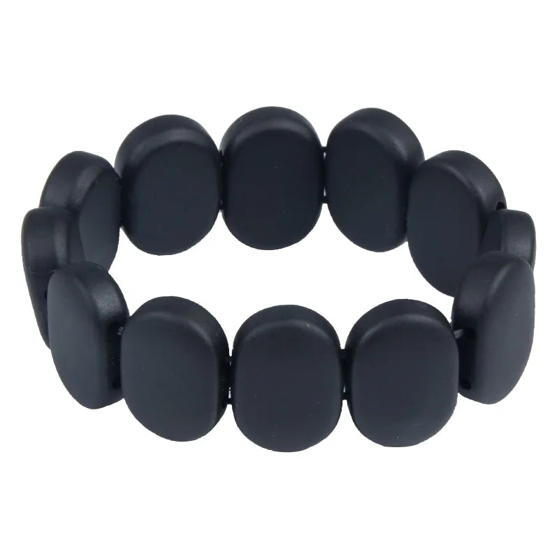 100% Quality Natural Black Bian Stone Bracelets Carve Black Bianshi Bracelets Jewelry for Women and  Men Bianshi Bracelets
