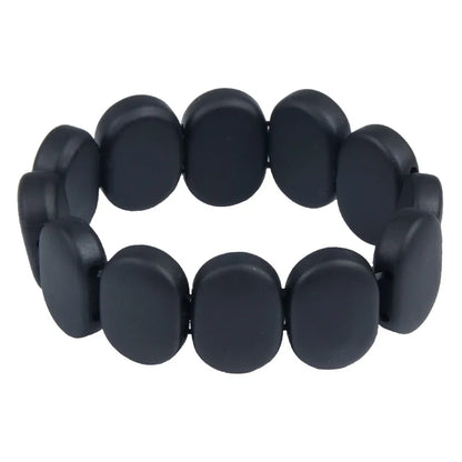 100% Quality Natural Black Bian Stone Bracelets Carve Black Bianshi Bracelets Jewelry for Women and  Men Bianshi Bracelets
