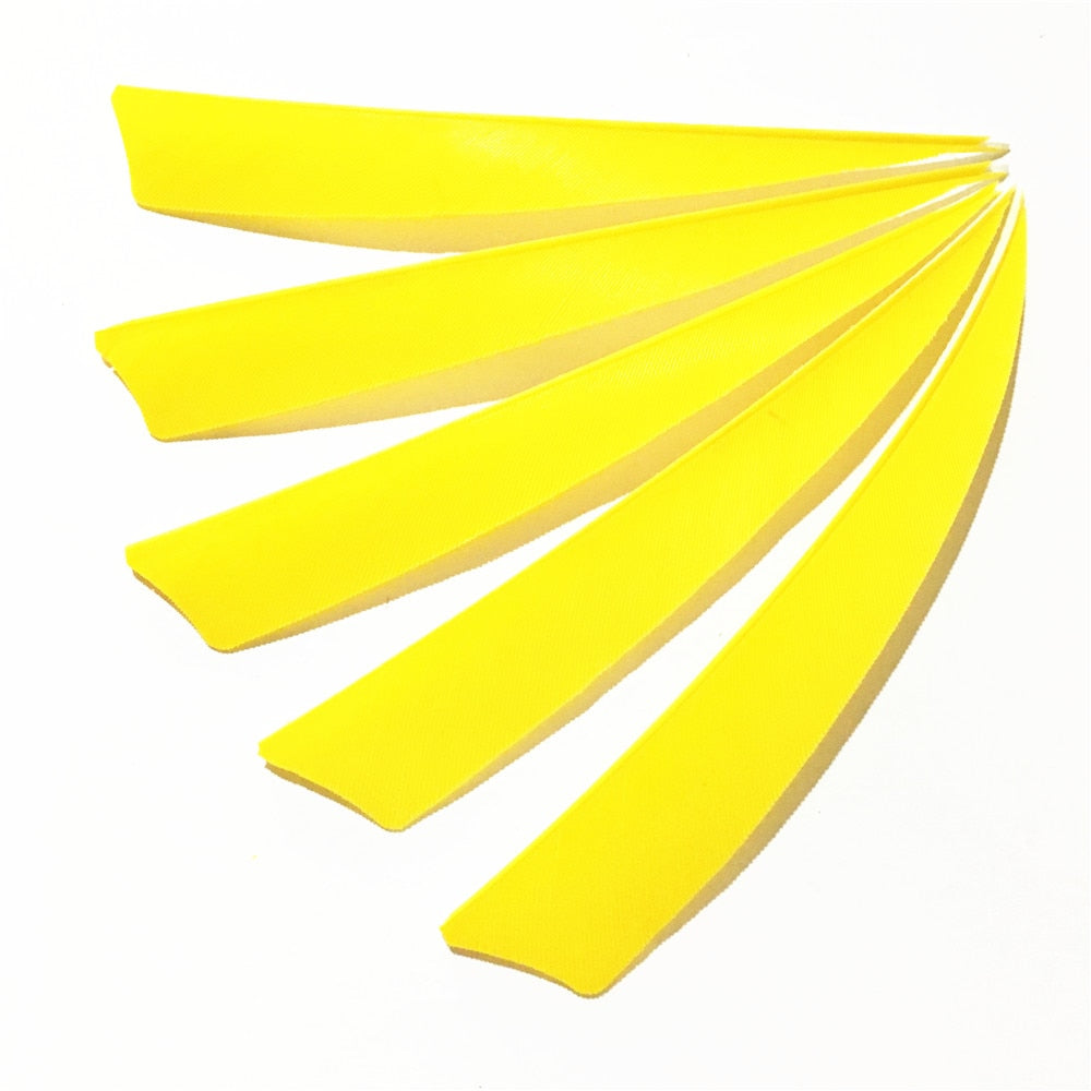 50 Pcs 5 Inch 9 Colors  Shield Turkey Feathers Arrow Feather Fletching for Any Wooden & Bamboo Arrow for Archery Hunting