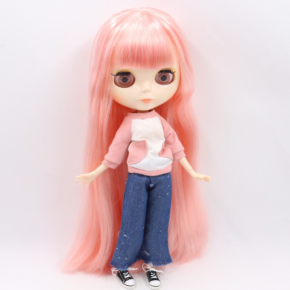 ICY DBS Blyth Doll No.3 Glossy Face White Skin Joint Body Special Price 1/6 BJD To