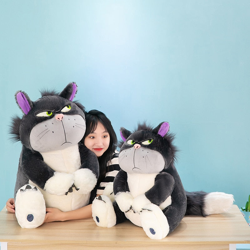 Disney Lucifer Plush Cartoon Cute Ugly Cat Doll Sitting in Tokyo Disney Plush Doll Cinderella Colleagues Spoof Doll Kids