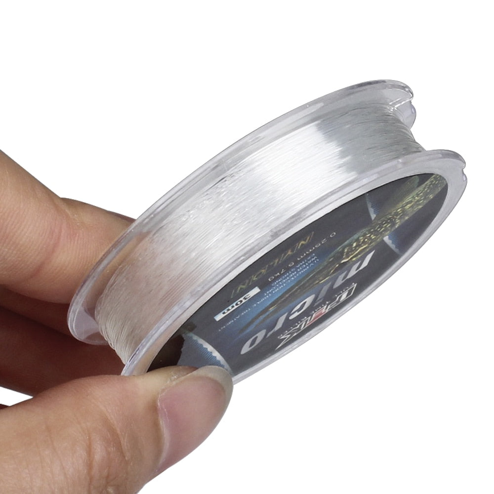FTK  Ice Fishing Nylon Line 30M 2.9-12.5lb 1.3-5.7kg 0.08-0.25 DIA/MM Fishing Line Transparent for Carp Wire Winter Ice Nylon