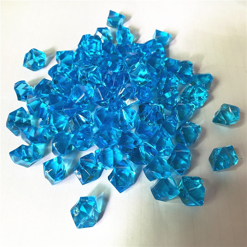 50PCS 14*11mm Acrylic Transparent Pawn Irregular Diamond Stone Chessman Game Pieces for Board Games Accessories 22 Colors
