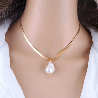 KMVEXO 2020 New Fashion Jewelry Gold Color Multi Layer Chains Imitation Pearl Necklaces for Women Party Wedding Bride Necklace