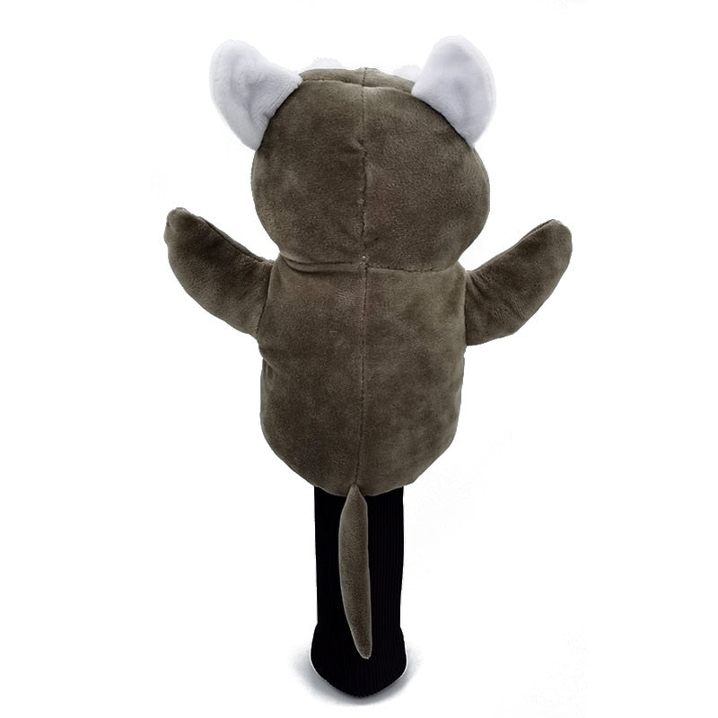 Little Raccoon Golf Head Cover Fairway Woods Golf Cover Sporting Goods Animal Protector Mascot Novelty Cute