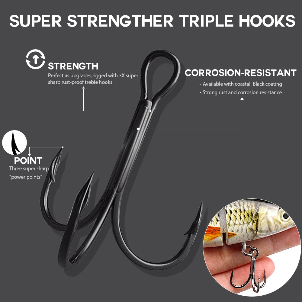 VTAVTA 10/14cm Sinking Wobblers Fishing Lures Jointed Crankbait Swimbait 8 Segment Hard Artificial Bait for Fishing Tackle Lure