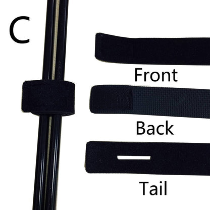 OUTKIT 2PCS New Fishing Tools Rod Tie Strap Belt Tackle Elastic Wrap Band Pole Holder Accessories Diving Materials Non-Slip Firm