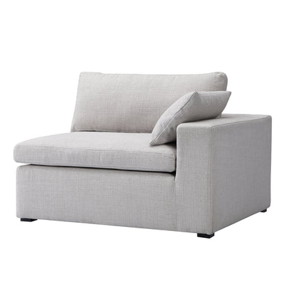 Inès Sofa - 1-Seater Single Module With Left Arm - Opal Fabric