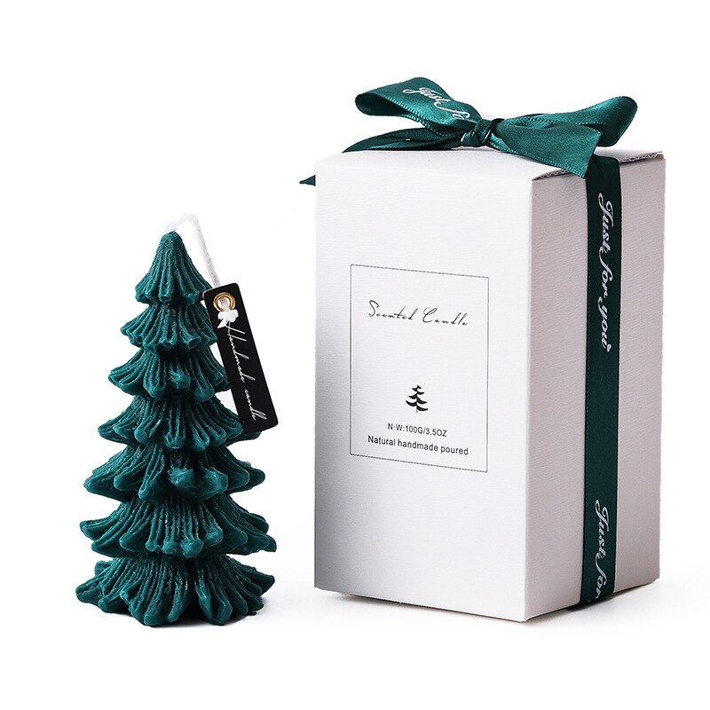 Christmas Tree Fragrance Candle Handmade Christmas Atmosphere Fragrance Kid's Scene Decoration Window Ornaments