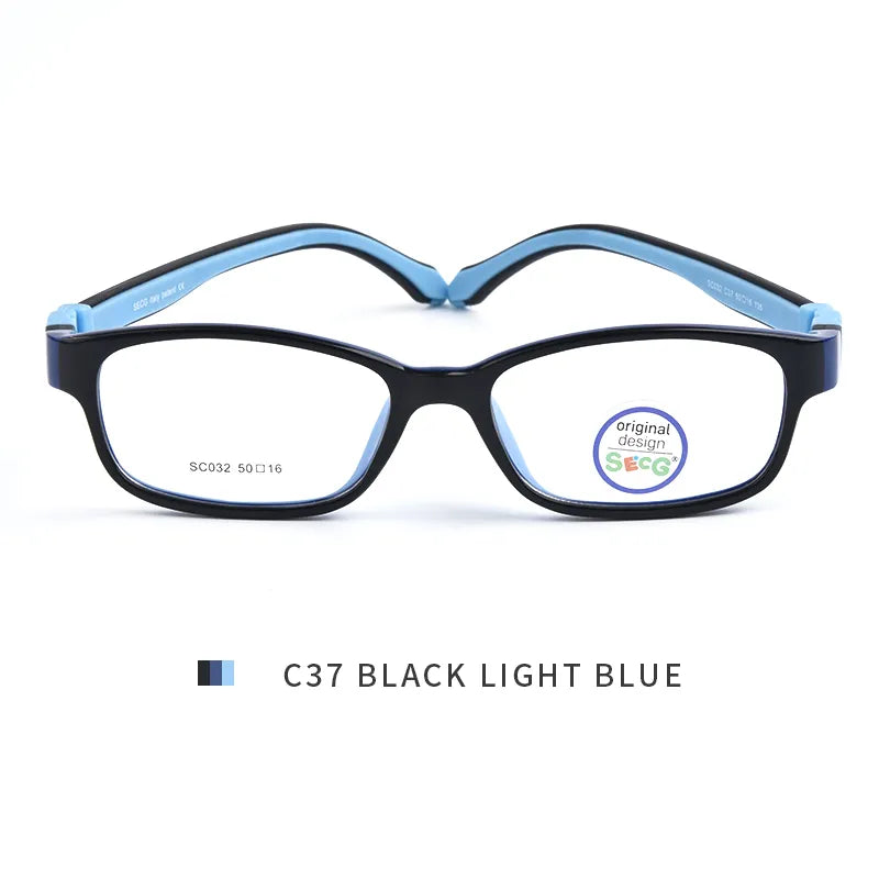 SECG Ultralight Flexible Soft Kids Frame Children Optical Spectacle Frame Glasses for Sight Eyeglass Lunettes De Vue Enfant