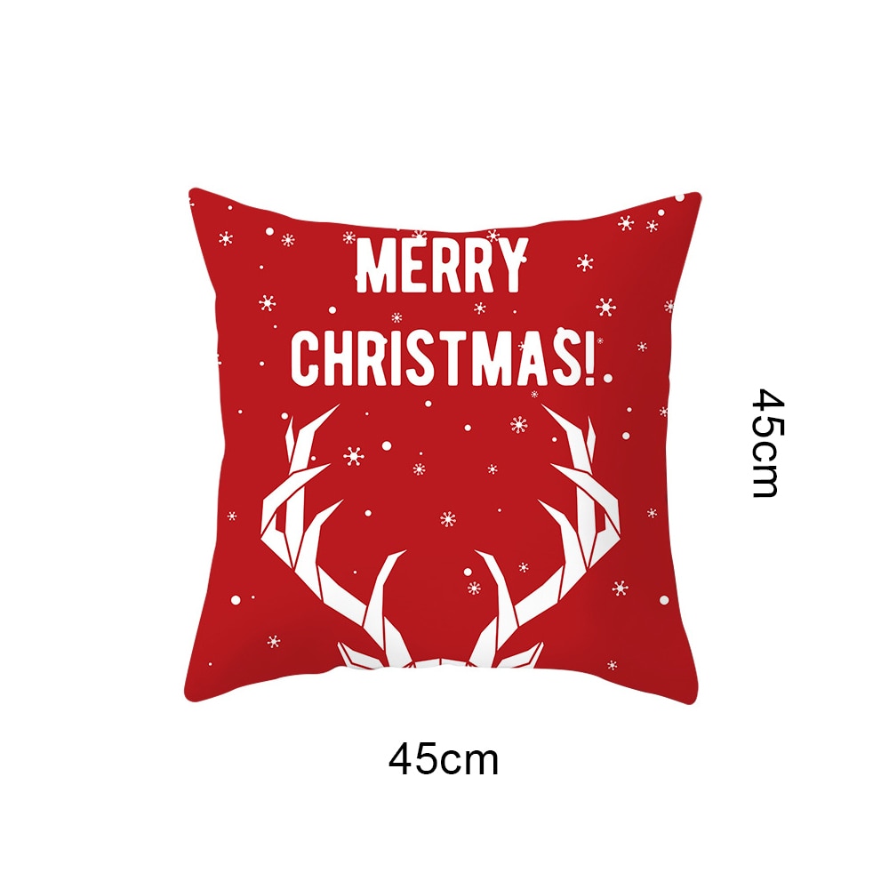45x45cm Santa Claus Christmas Pillowcase Merry Christmas Decor for Home Christmas Ornament Xmas