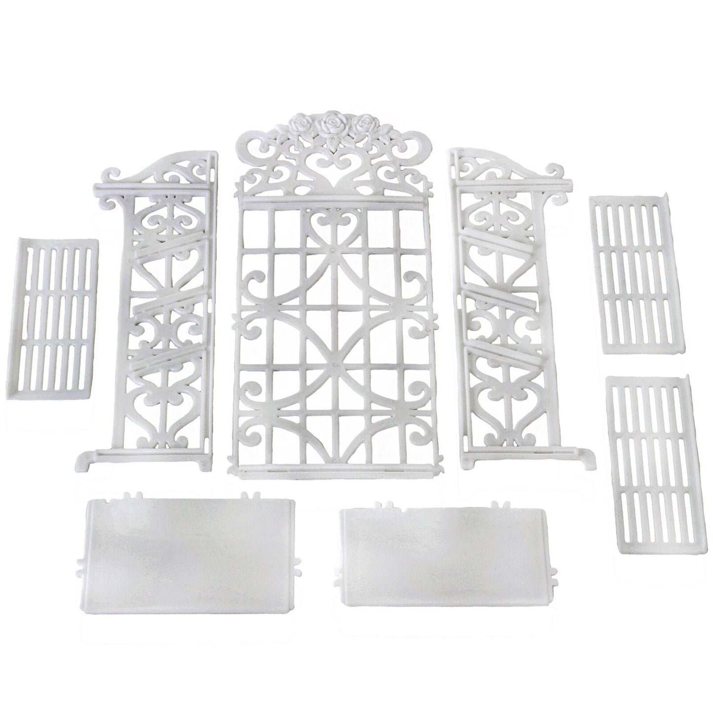 1x Plastic White Doll Shoes Rack / Random 12 Pairs Shoes Dollhouse Furniture Accessories for Barbie Doll Kids Toy