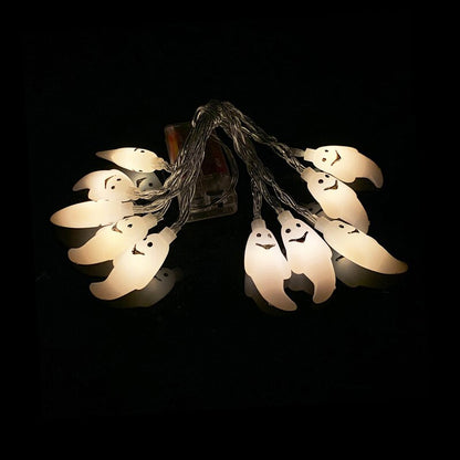 1.5M 10LED Halloween Horror Pumpkin Skull Led String Light Bat Ghost Outdoor Lamp Garland for Halloween Party Home Hanging Decor