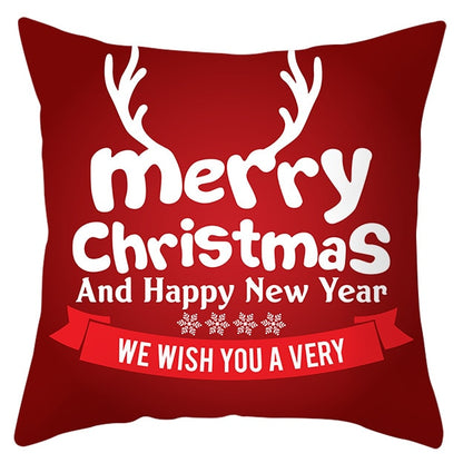45x45cm Santa Claus Christmas Pillowcase Merry Christmas Decor for Home Christmas Ornament Xmas