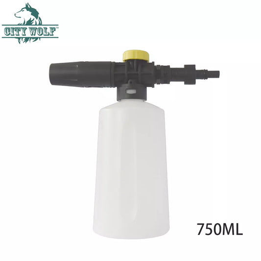Car Wash Snow Foam Nozzle 750ML Soap Sprayer Bottle for Black&Deck AR Makita Bosch High Pressure Washer Car  Accessories