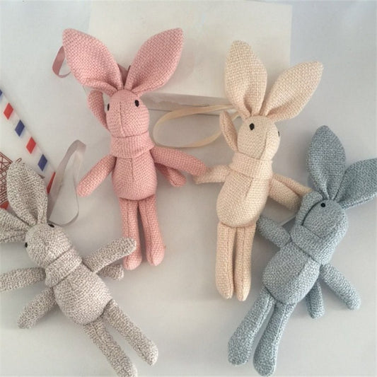NEW Rabbit Plush , Animal Stuffed Dress Rabbit Key Chain TOY, Kid's Party Plush TOY , Bouquet Plush Dolls
