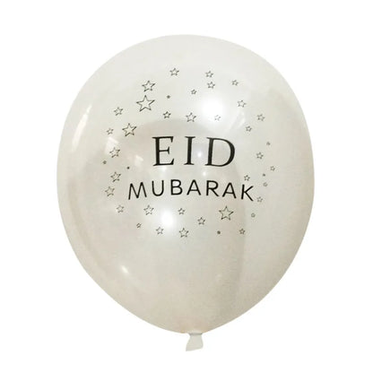 10pcs Transparent EID MUBARAK Decor Balloons Ramadan and Eid Decoration Muslim Islamic Decor Gold Balloon Ramadan Party Supplies