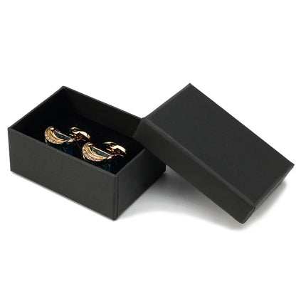 Low-Key Luxury Blue Glass Cufflinks for Mens Lepton Brand High Quality Square Crystal Cufflinks Shirt Cuff Links Relojes Gemelos