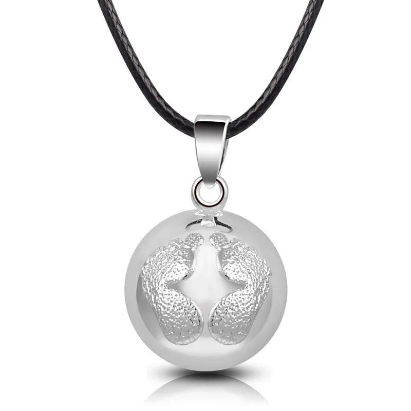Eudora Harmony Ball Pendant Necklace Pregnancy Chime Ball Mexcian Bola Pendants Wishing Balls Fine Jewelry for Women