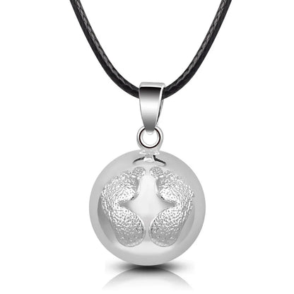 Eudora Harmony Ball Pendant Necklace Pregnancy Chime Ball Mexcian Bola Pendants Wishing Balls Fine Jewelry for Women