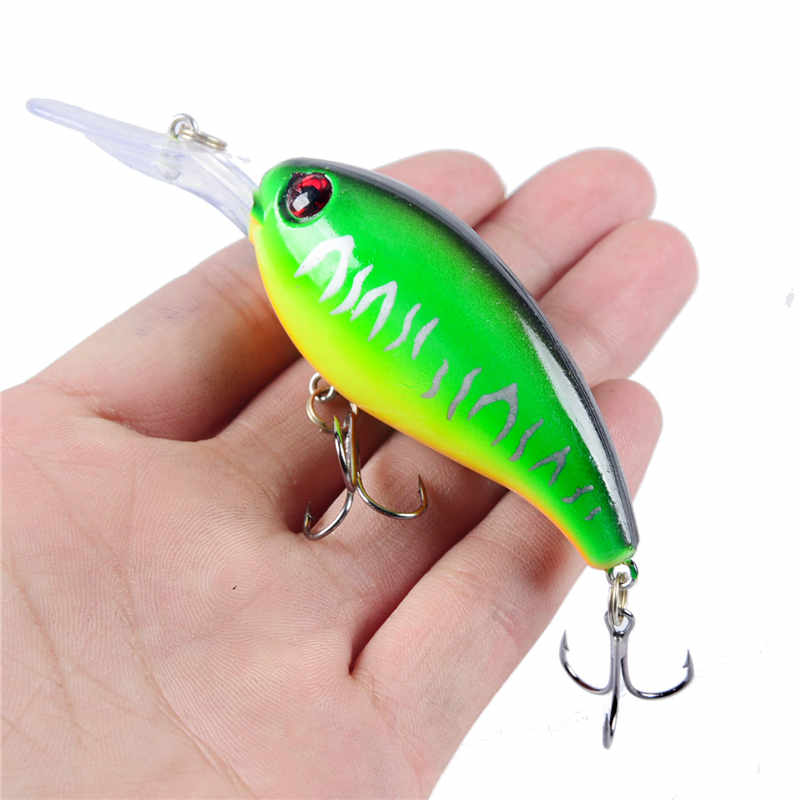 1pcs Crank Fishing Lure Artificial Hard Baits 10cm/15g Crankbait Jerkbait Wobbler Fishing Tackle Good Treble Hooks Tackle