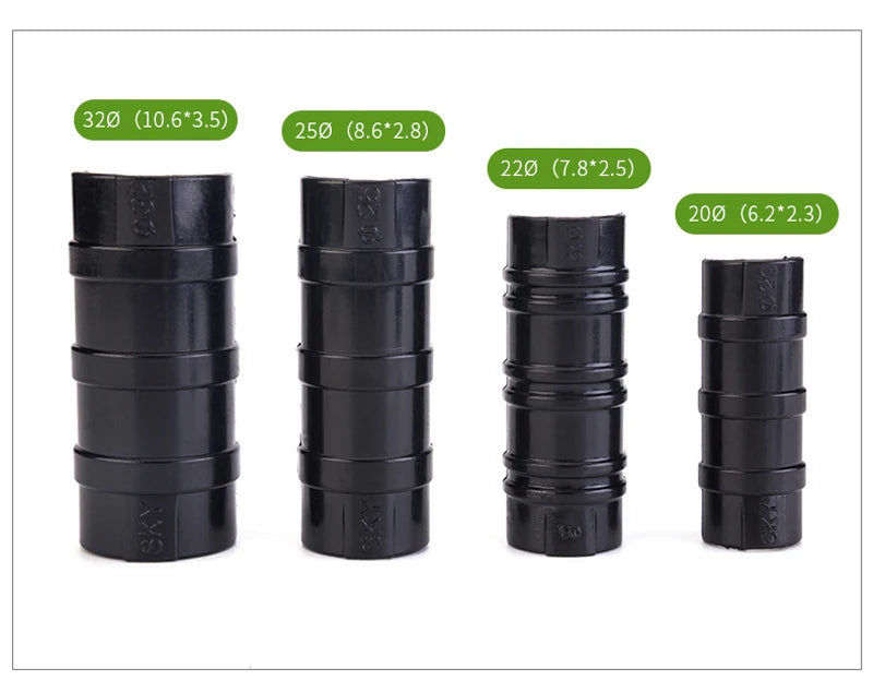 Tewango 50pcs-Pack Greenhouse Frame Pipe Tube Clip Film Net Shade Sails Clamp 20mm/22mm/25mm/32mm Garden Tools