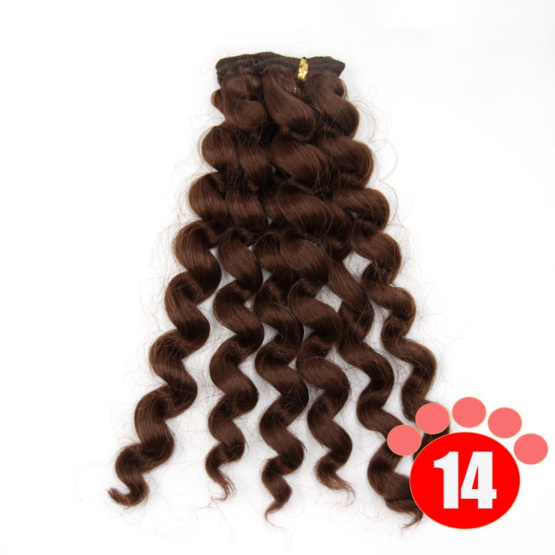 Msiredoll Bjd Wig Accessories 1piece 20*100CM Doll Hair for 1/3 1/4 1/6 1/12  Curly Doll Hair Bjd Wig Diy