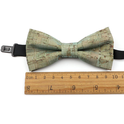 Fashion New Cork Wood Kids Bow Ties Novelty Handmade Fancy Bowtie Adjustable Butterfly Party School Children Accessories