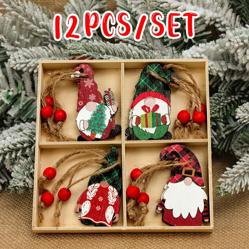 Wooden Christmas Pendant Merry Christmas Decor for Home 2023 Navidad Ornaments C
