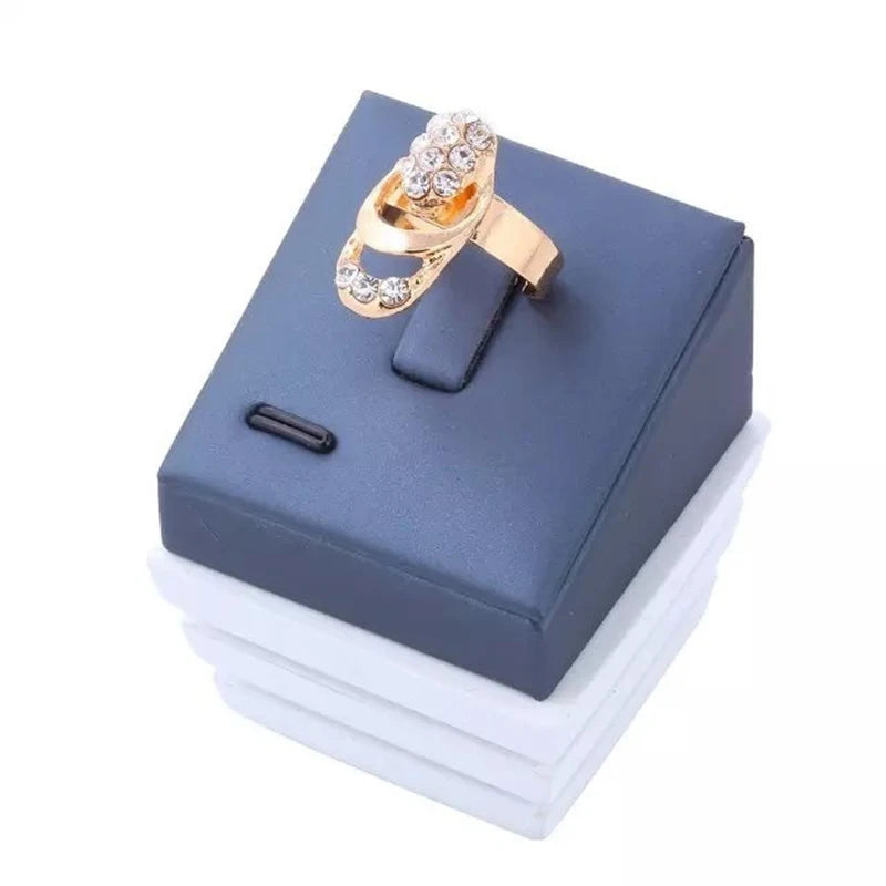 4Pcs/Set Delicate Trendy Office Crystal Necklace Bracelet Ring Earrings Set Fashion Jewelry Women Bijoux De Mariage Dubai