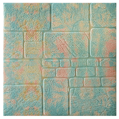 3D Wall Stickers Thick Sandstone Self-Adhesive Wallpaper Brick Pattern Collision Living Room Wall Stickers Bedroom Net Red Room