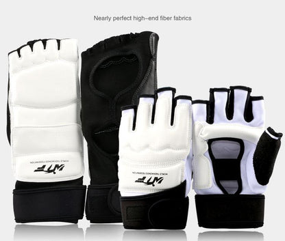 Full Set of Kung Fu Sport Taekwondo Gloves Foot Ankle Protector Support Wushu
