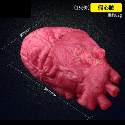 Halloween Horror Decoration Broken Finger Hand Bloody Props Scary Fake Leg Foot Brain Heart Halloween Prop Supplies
