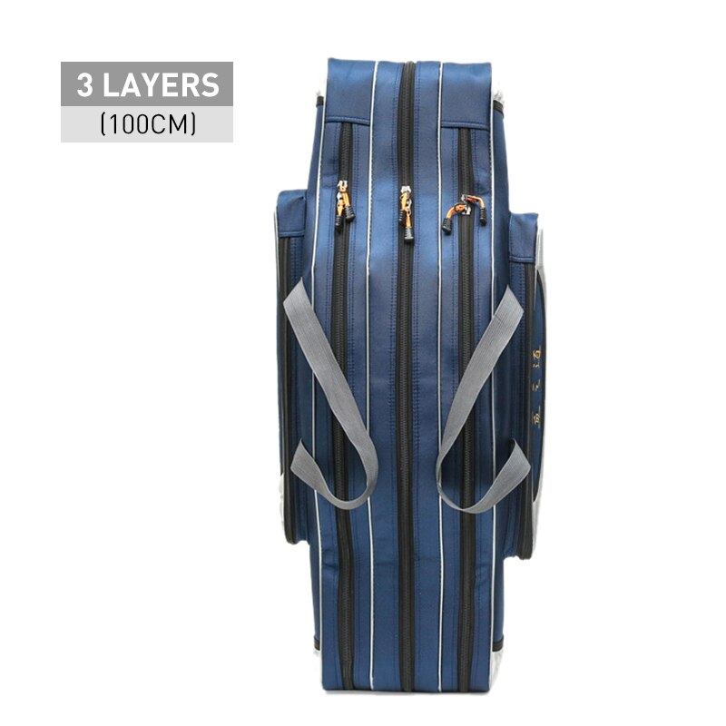 Portable Multifunction Fishing Bag Pesca Canvas 80/90/100/120cm Fishing Rod 3 Layer 4 Layer Travel Carry Case Pesca XA49G