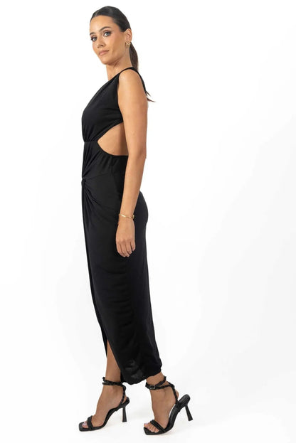 Bonnie Women's Backless Dress in Black