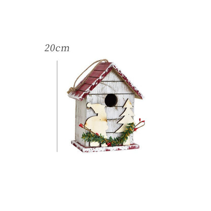 Christmas Decor Floor Letterbox Postbox Home Outdoor Wood Christmas Party Decora