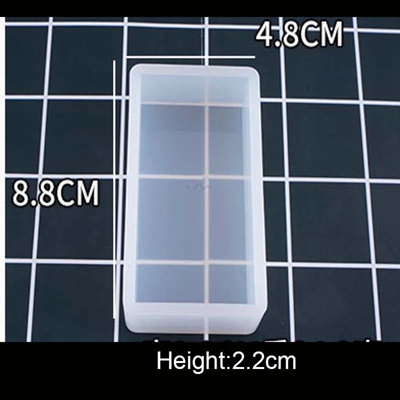 1PC Cube Cuboid Pendant DIY Necklace Jewelry Mold Pendants Crystal Scale Jewelry Resin Molds for Jewelry Making Tool