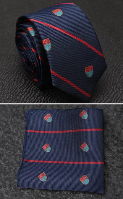 XGVOKH Men Tie Cravat Set Fashion Wedding Ties for Men Hanky Necktie Dot Striped Gravata Jacquard Tie Social Party Accessories